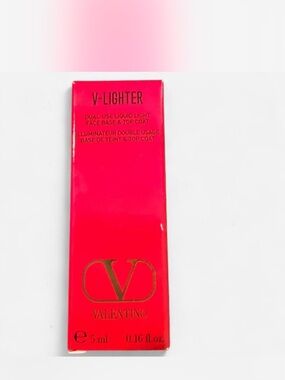 Valentino V-Lighter Dual-Use Liquid Light Face Base & Top Coat-Rosa 5ml
